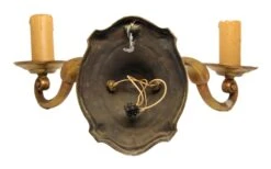 Pair Of Large Art Nouveau Bronze Double Arm Wall Sconces 16 Pair Of Large Art Nouveau Bronze Double Arm Wall Sconces -OGT Sale Store 08bel4346 07