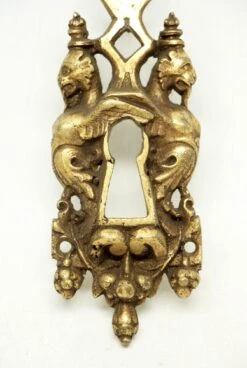 Antique Bronze ‘Lecherf’ 8.25 In. Door Plate -OGT Sale Store 11bel6815 08