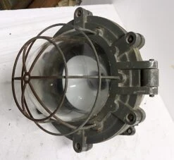 Heavy Cast Aluminum Industrial Light With Cage Cover -OGT Sale Store 13bel8024 06
