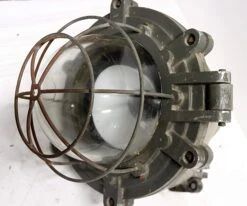 Heavy Cast Aluminum Industrial Light With Cage Cover -OGT Sale Store 13bel8024 07