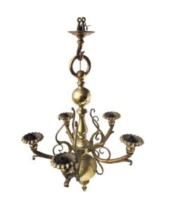 Imported French Bronze 5 Arm Art Nouveau Chandelier 9 Imported French Bronze 5 Arm Art Nouveau Chandelier -OGT Sale Store 13bel8151 04