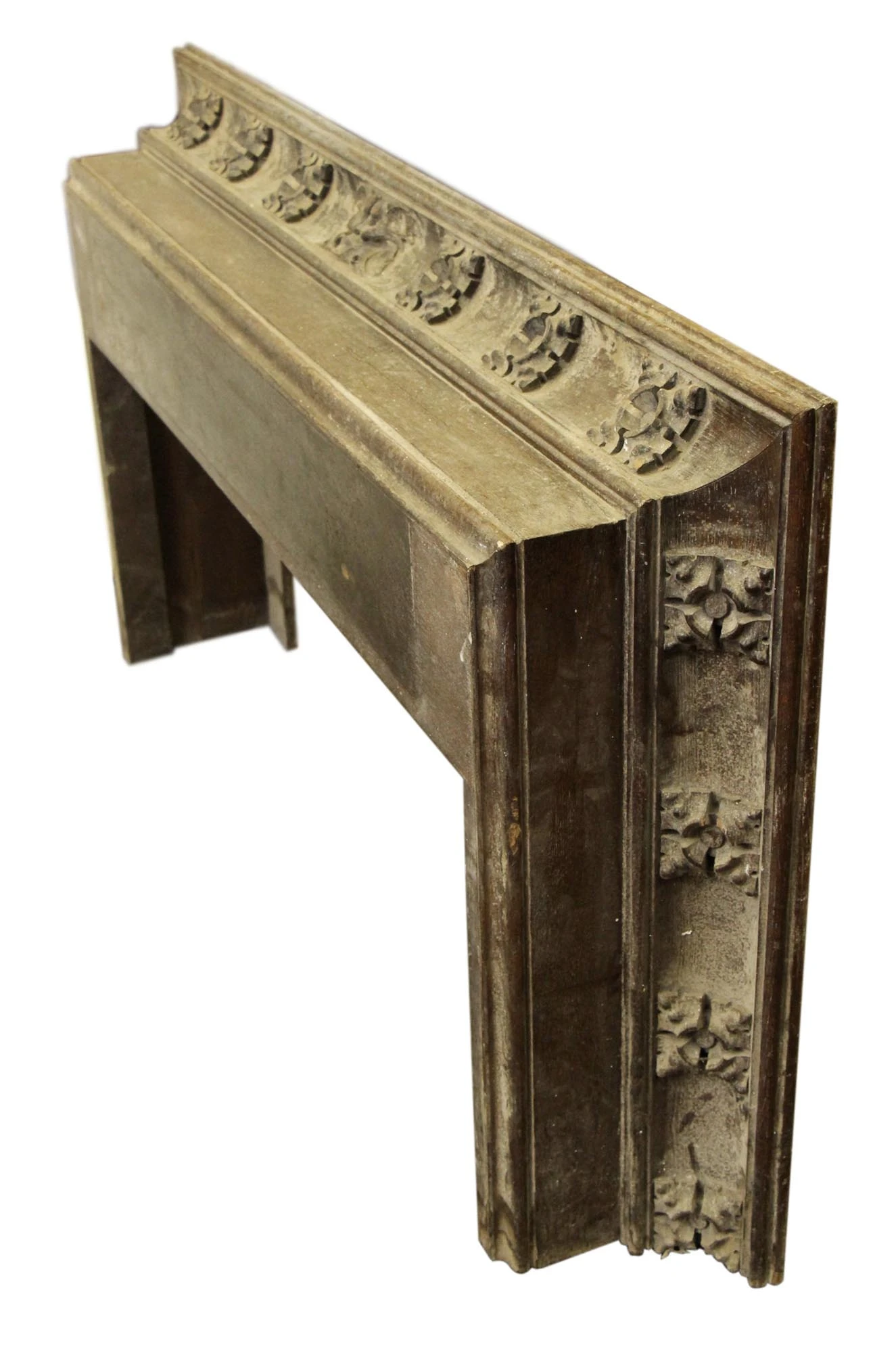 18th Century Wooden Chimney Mantel With Carved Details From France 7 18th Century Wooden Chimney Mantel With Carved Details From France - Image 5