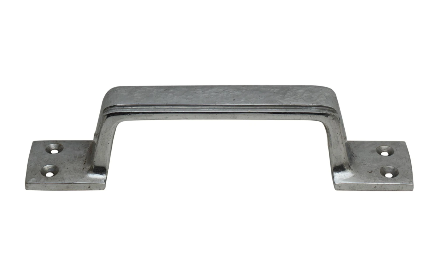 Pair Of Nickel Over Brass Art Deco Drawer Pulls 6 Pair Of Nickel Over Brass Art Deco Drawer Pulls - Image 4