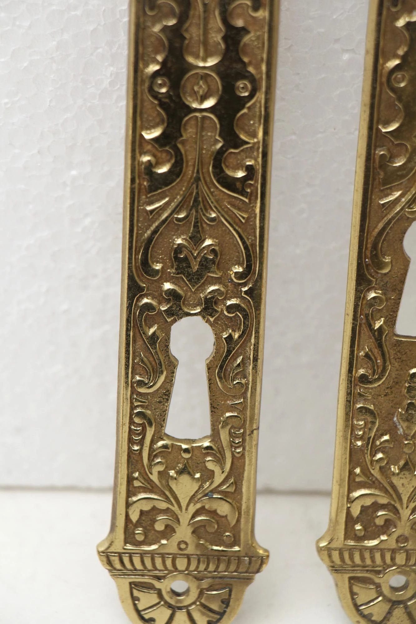 Pair Of French Eastlake Bronze Door Levers With Escutcheons 7 Pair Of French Eastlake Bronze Door Levers With Escutcheons - Image 5