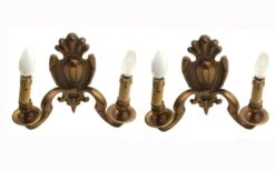 Pair Of French Bronze Wall Sconces 16 Pair Of French Bronze Wall Sconces -OGT Sale Store 14bel8523 07