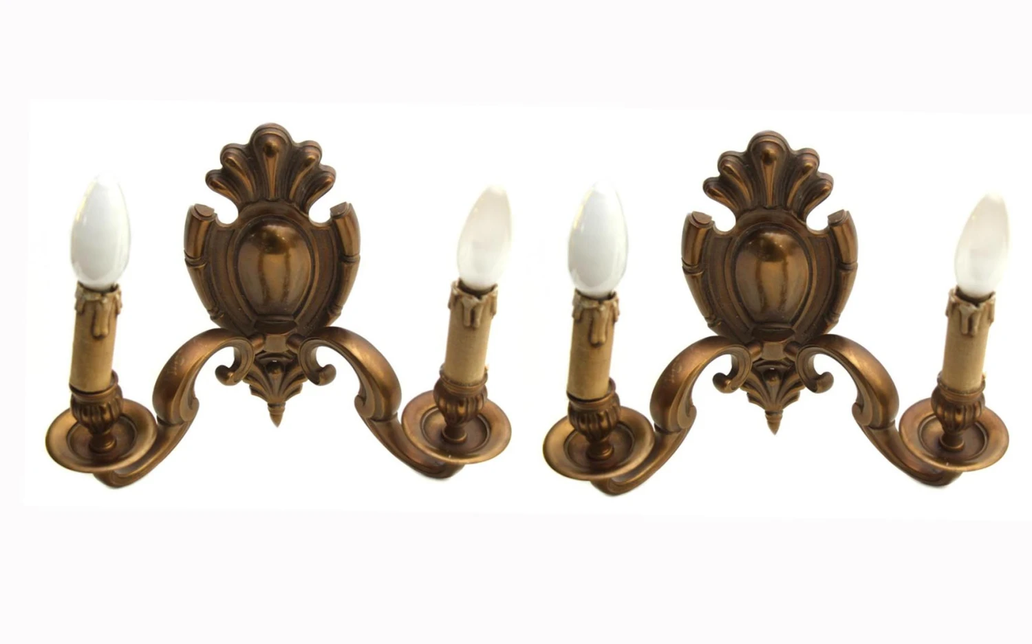 Pair Of French Bronze Wall Sconces 9 Pair Of French Bronze Wall Sconces - Image 7