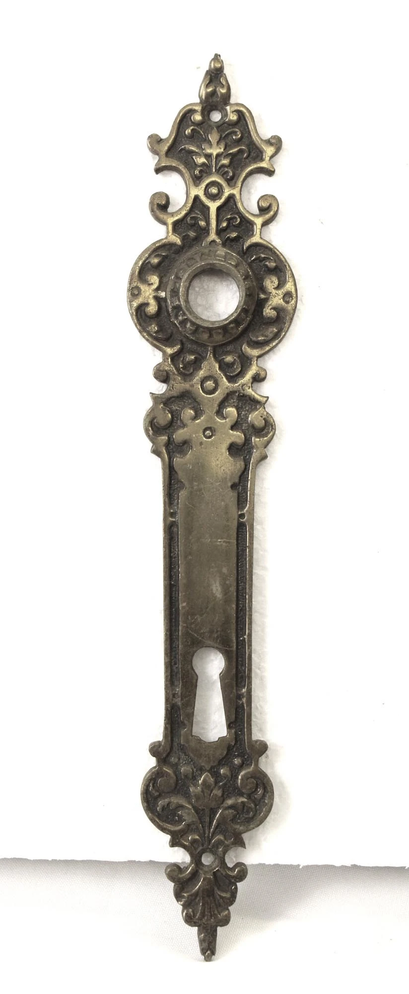 Pair Of Of Gothic European 9.375 In. Passage Door Back Plates 6 Pair Of Of Gothic European 9.375 In. Passage Door Back Plates - Image 4