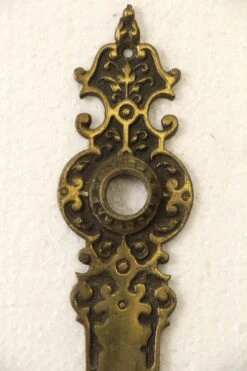 Pair Of Of Gothic European 9.375 In. Passage Door Back Plates 13 Pair Of Of Gothic European 9.375 In. Passage Door Back Plates -OGT Sale Store 14bel8653 05