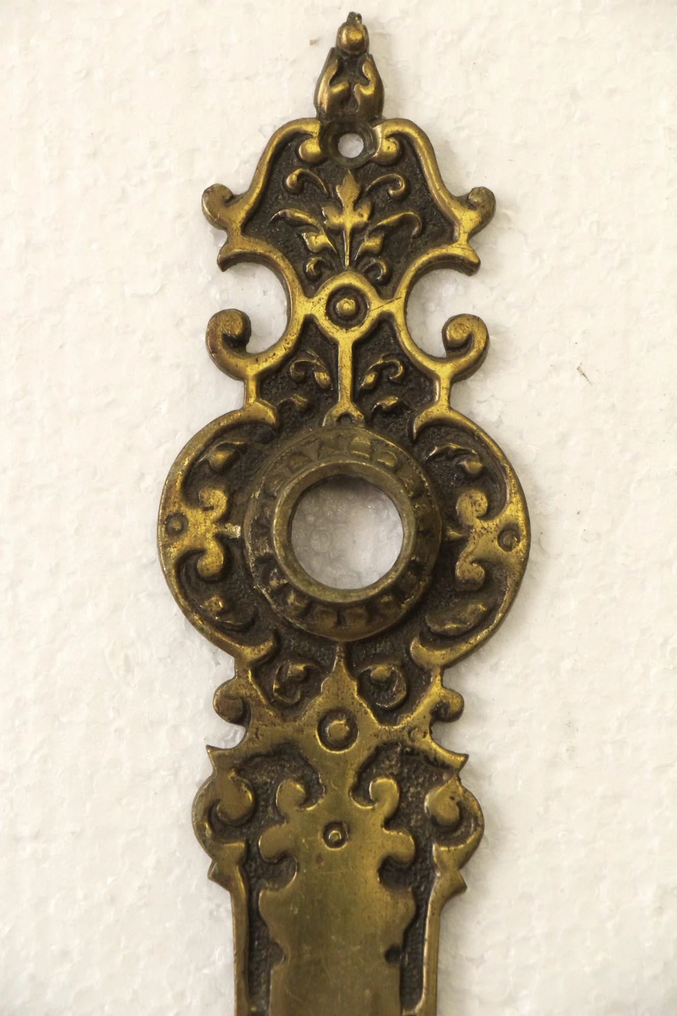 Pair Of Of Gothic European 9.375 In. Passage Door Back Plates 7 Pair Of Of Gothic European 9.375 In. Passage Door Back Plates - Image 5