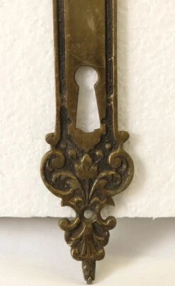 Pair Of Of Gothic European 9.375 In. Passage Door Back Plates 14 Pair Of Of Gothic European 9.375 In. Passage Door Back Plates -OGT Sale Store 14bel8653 06