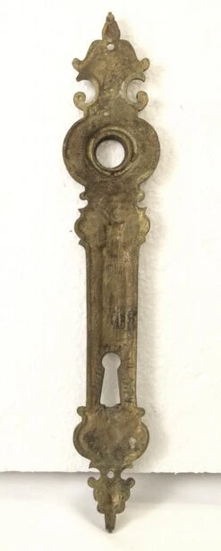 Pair Of Of Gothic European 9.375 In. Passage Door Back Plates 15 Pair Of Of Gothic European 9.375 In. Passage Door Back Plates -OGT Sale Store 14bel8653 07