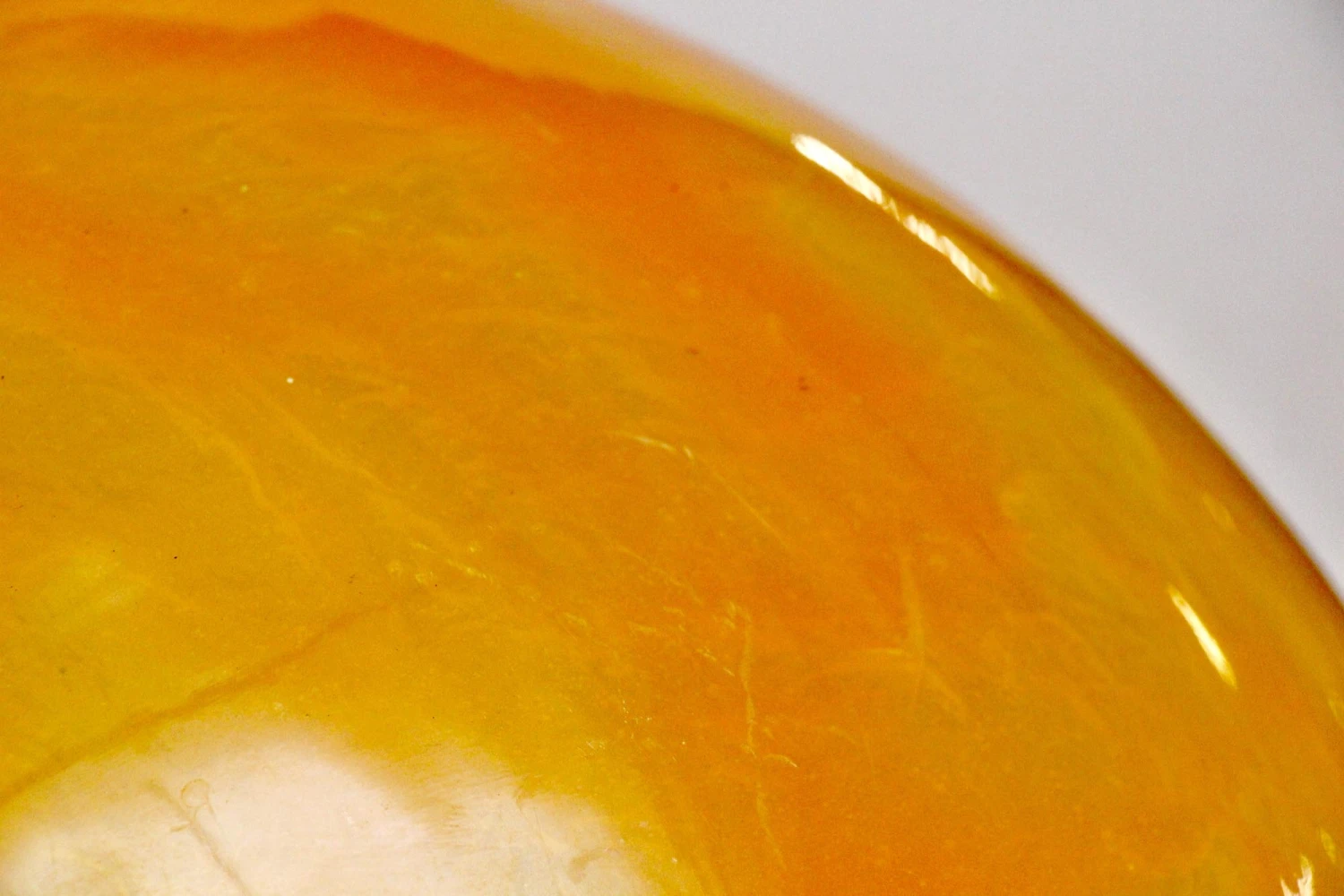 Mid Century Orange Glass Ball Pendant Light 7 Mid Century Orange Glass Ball Pendant Light - Image 5