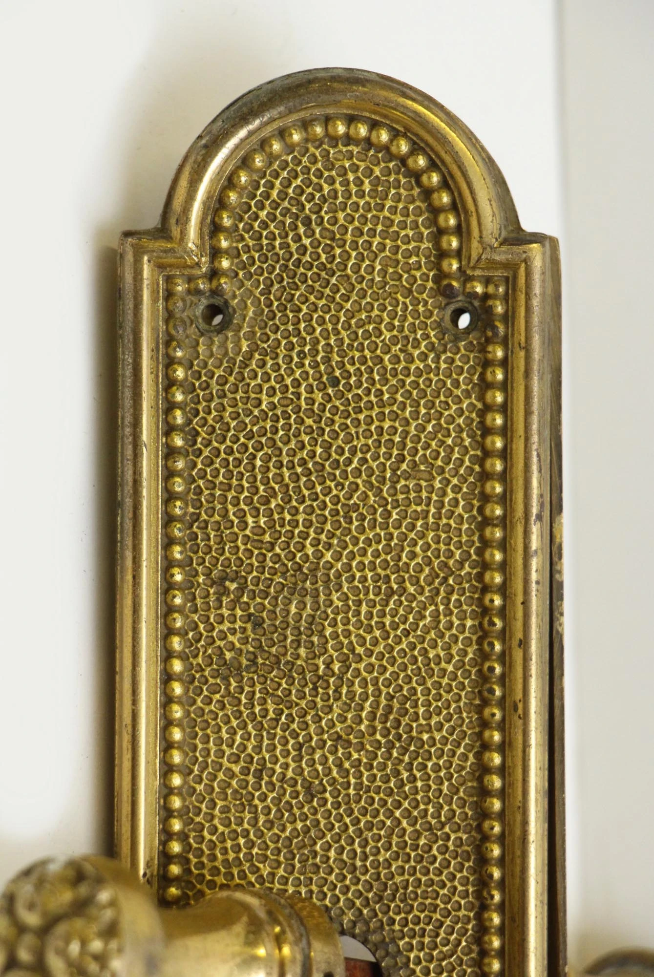 Antique Bronze Tall French Door Back Plates 8 Antique Bronze Tall French Door Back Plates - Image 6