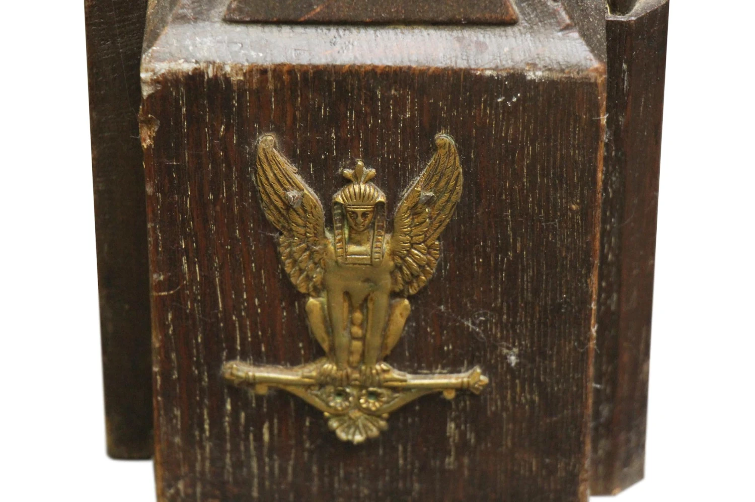 Antique Art Nouveau Carved Oak Mantel With Appliques 9 Antique Art Nouveau Carved Oak Mantel With Appliques - Image 7