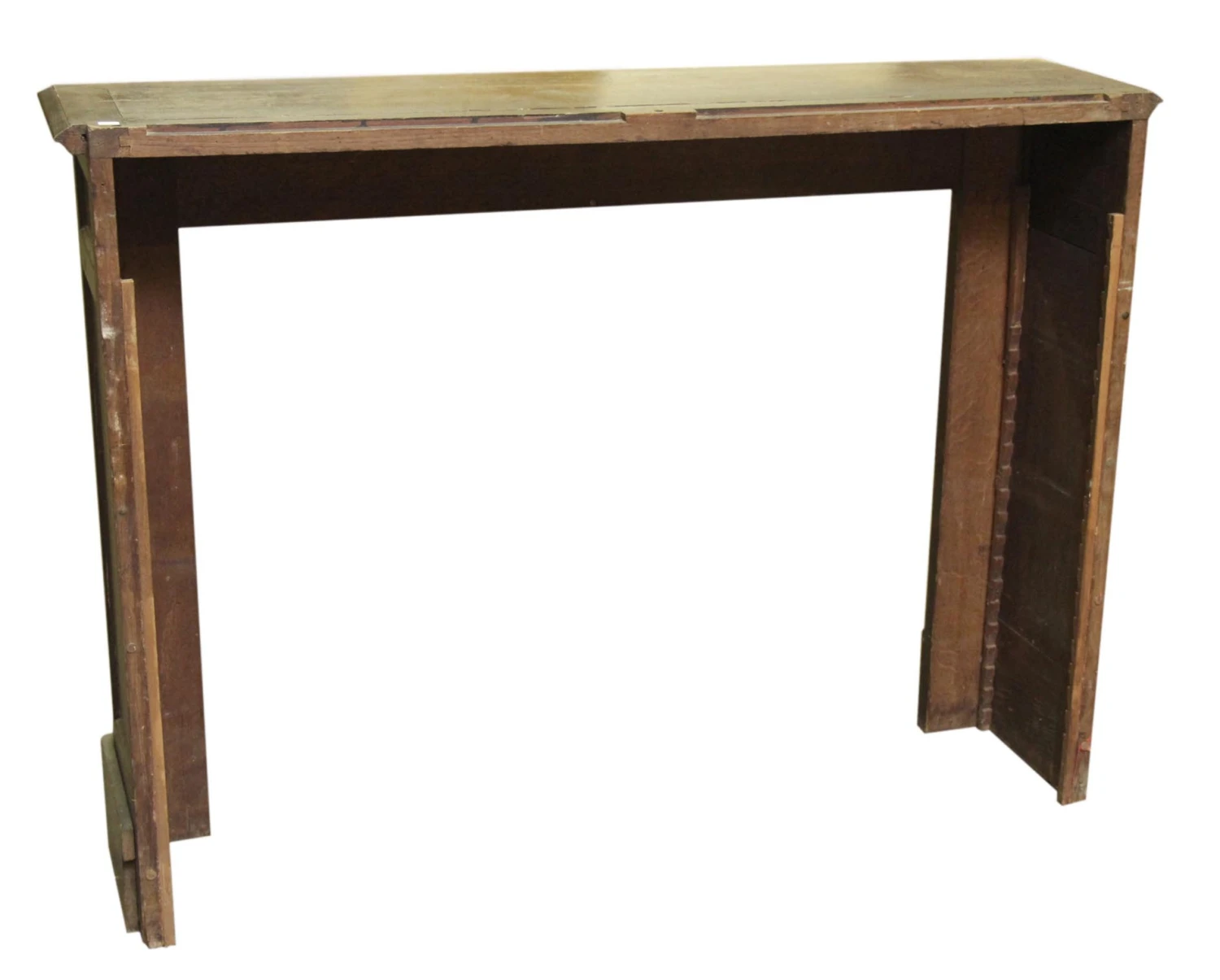 Antique Art Nouveau Carved Oak Mantel With Appliques 11 Antique Art Nouveau Carved Oak Mantel With Appliques - Image 9