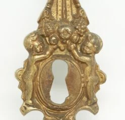 Pair Of Highly Ornate Cherubic Figural 9.375 In. Back Plates -OGT Sale Store 16bel7011 07