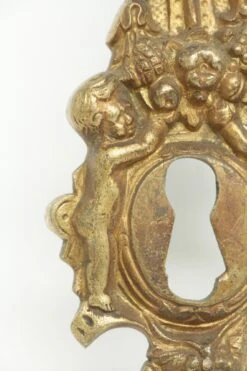 Pair Of Highly Ornate Cherubic Figural 9.375 In. Back Plates -OGT Sale Store 16bel7011 08