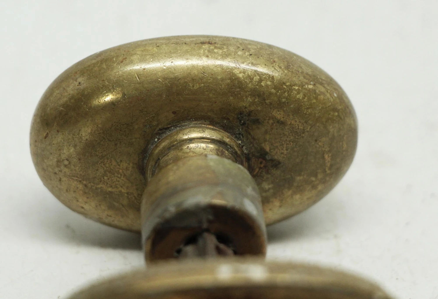 Antique Floral Oval Bronze Entry Door Knob Set 6 Antique Floral Oval Bronze Entry Door Knob Set - Image 4