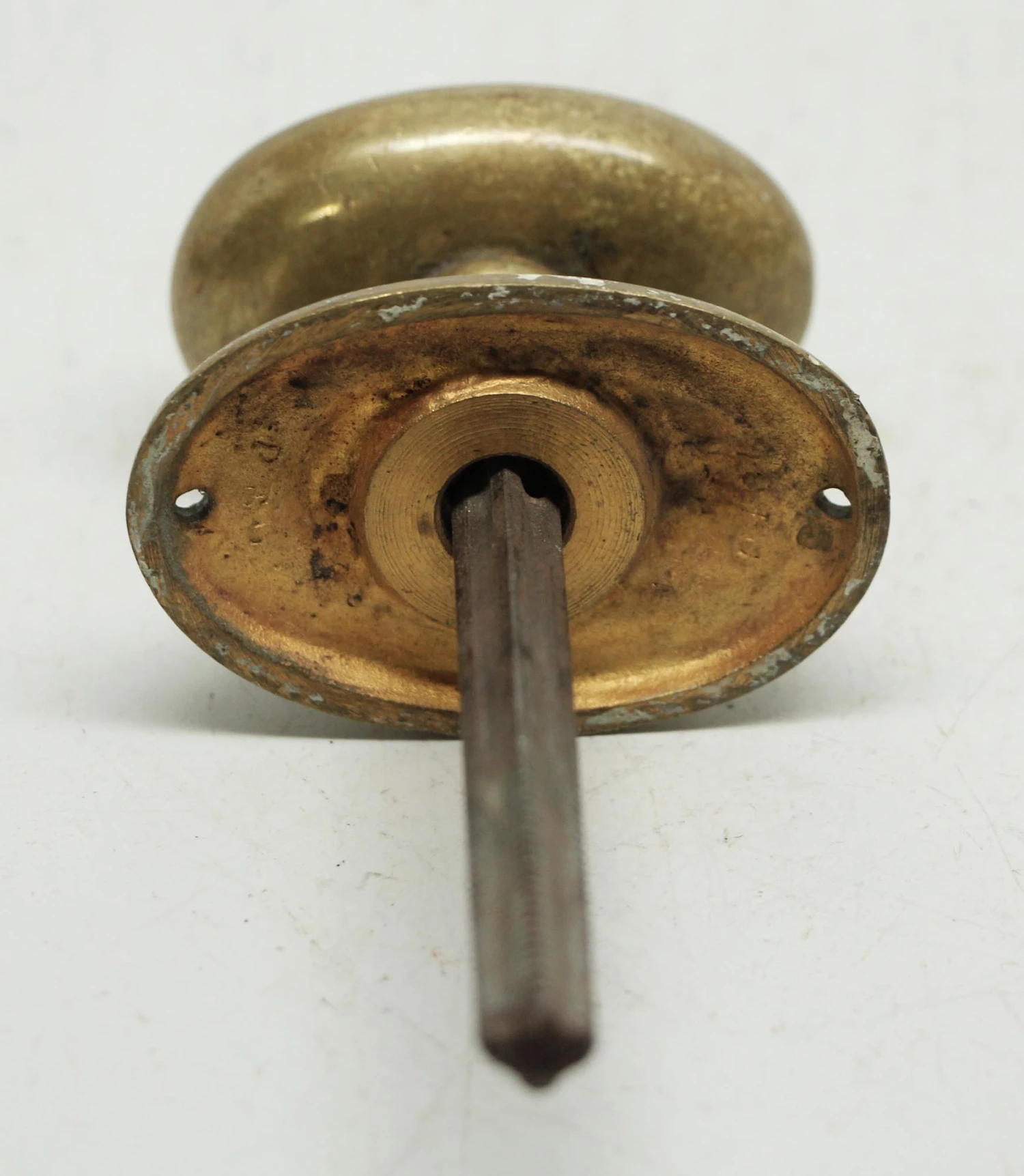 Antique Floral Oval Bronze Entry Door Knob Set 7 Antique Floral Oval Bronze Entry Door Knob Set - Image 5