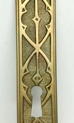 Antique Gothic 10.625 In. Door Plate Set -OGT Sale Store 16bel7404 04