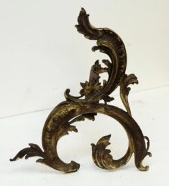 Pair Of Ornate Bronze French Andirons 14 Pair Of Ornate Bronze French Andirons -OGT Sale Store 16bel9173 04