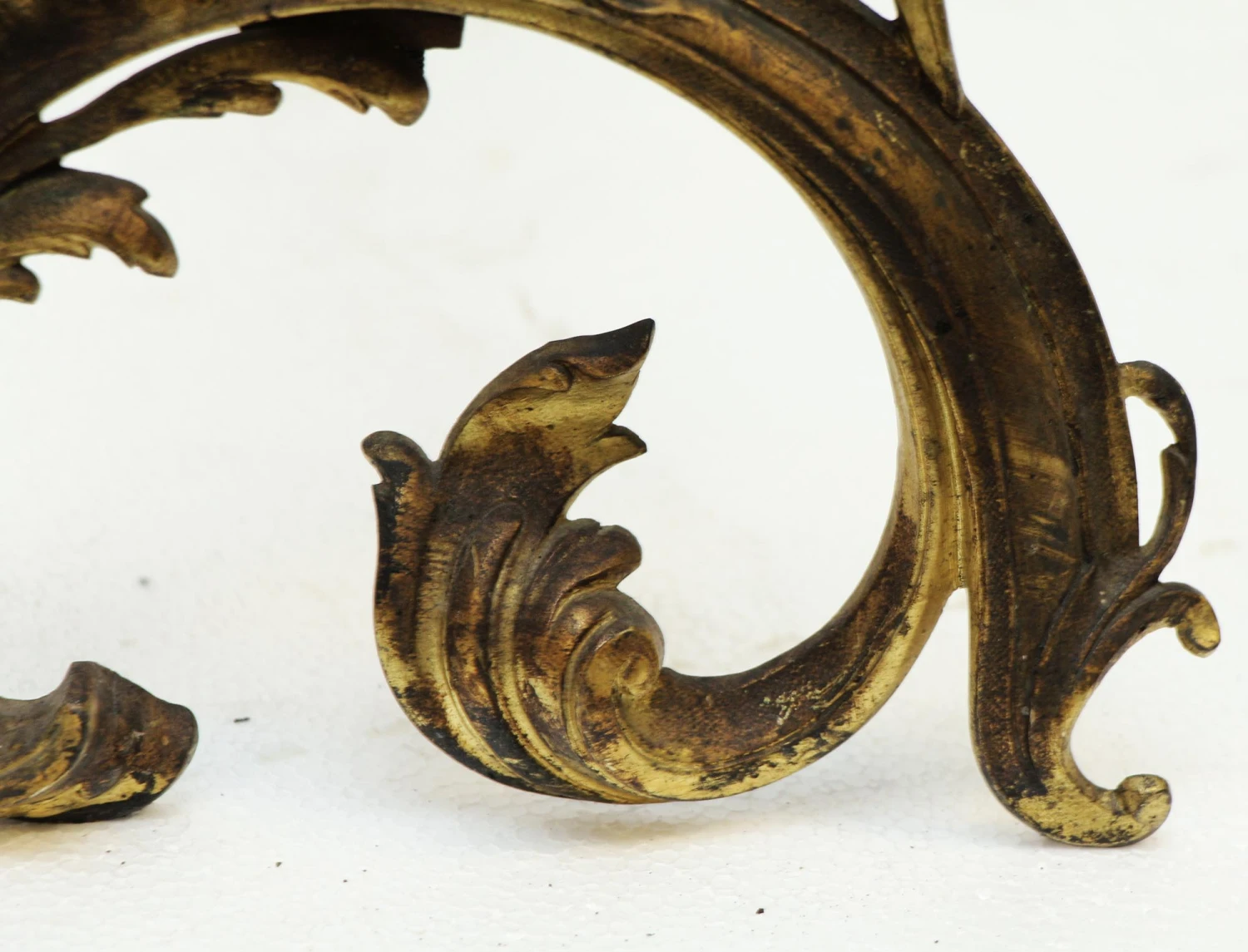 Pair Of Ornate Bronze French Andirons 9 Pair Of Ornate Bronze French Andirons - Image 7