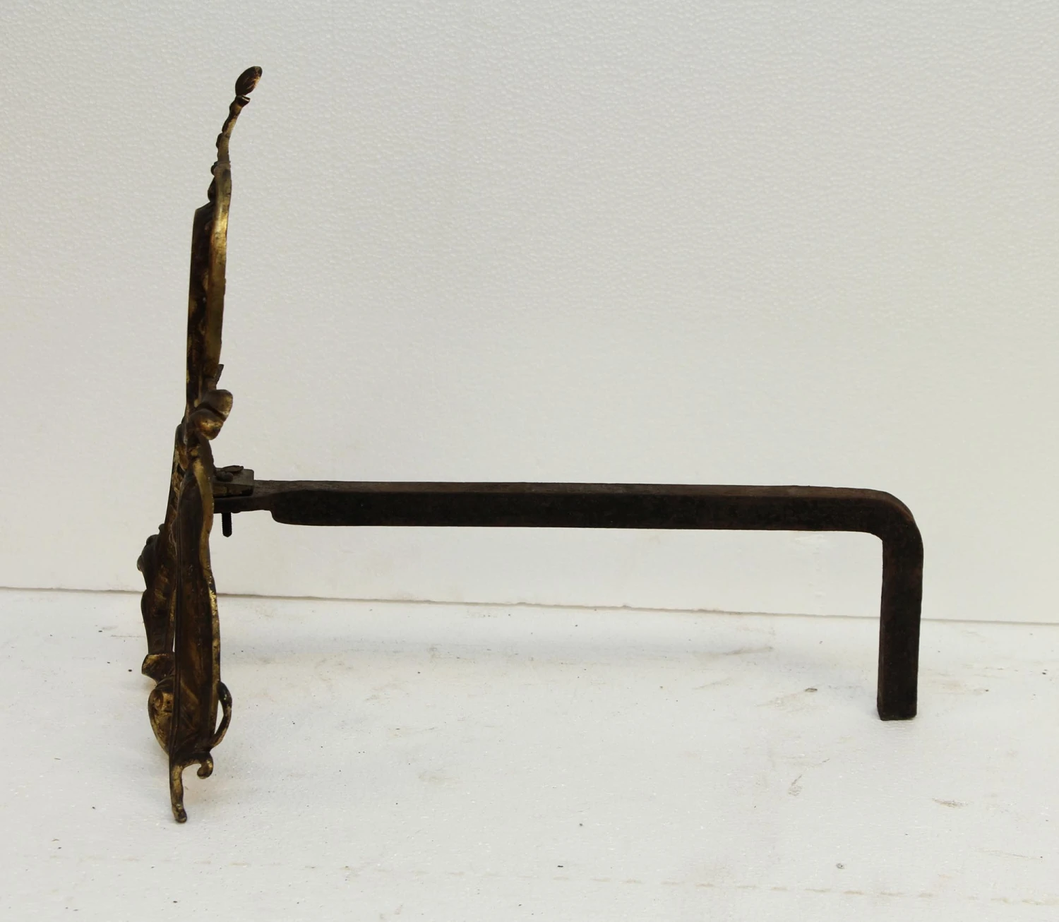 Pair Of Ornate Bronze French Andirons 10 Pair Of Ornate Bronze French Andirons - Image 8