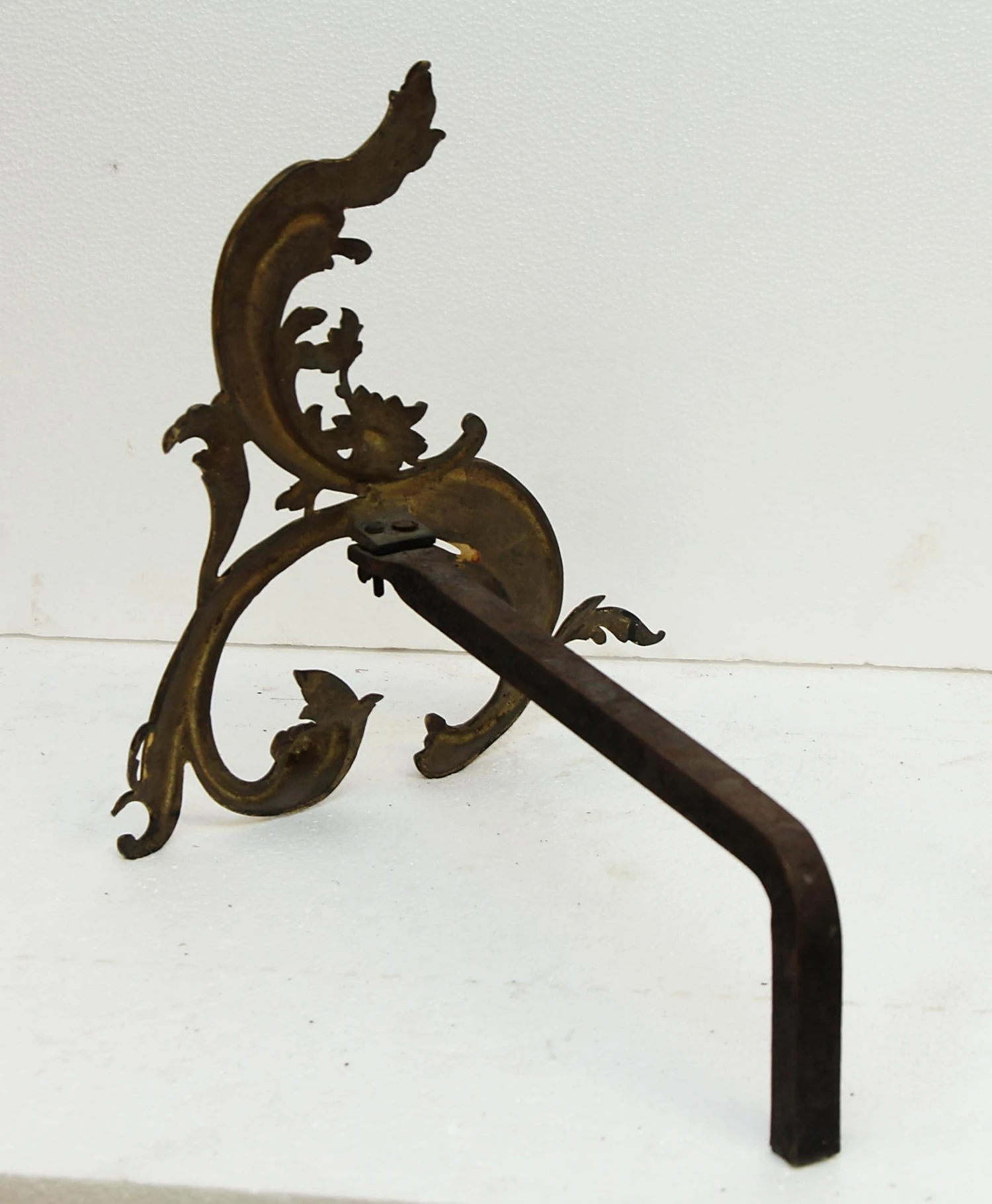 Pair Of Ornate Bronze French Andirons 11 Pair Of Ornate Bronze French Andirons - Image 9