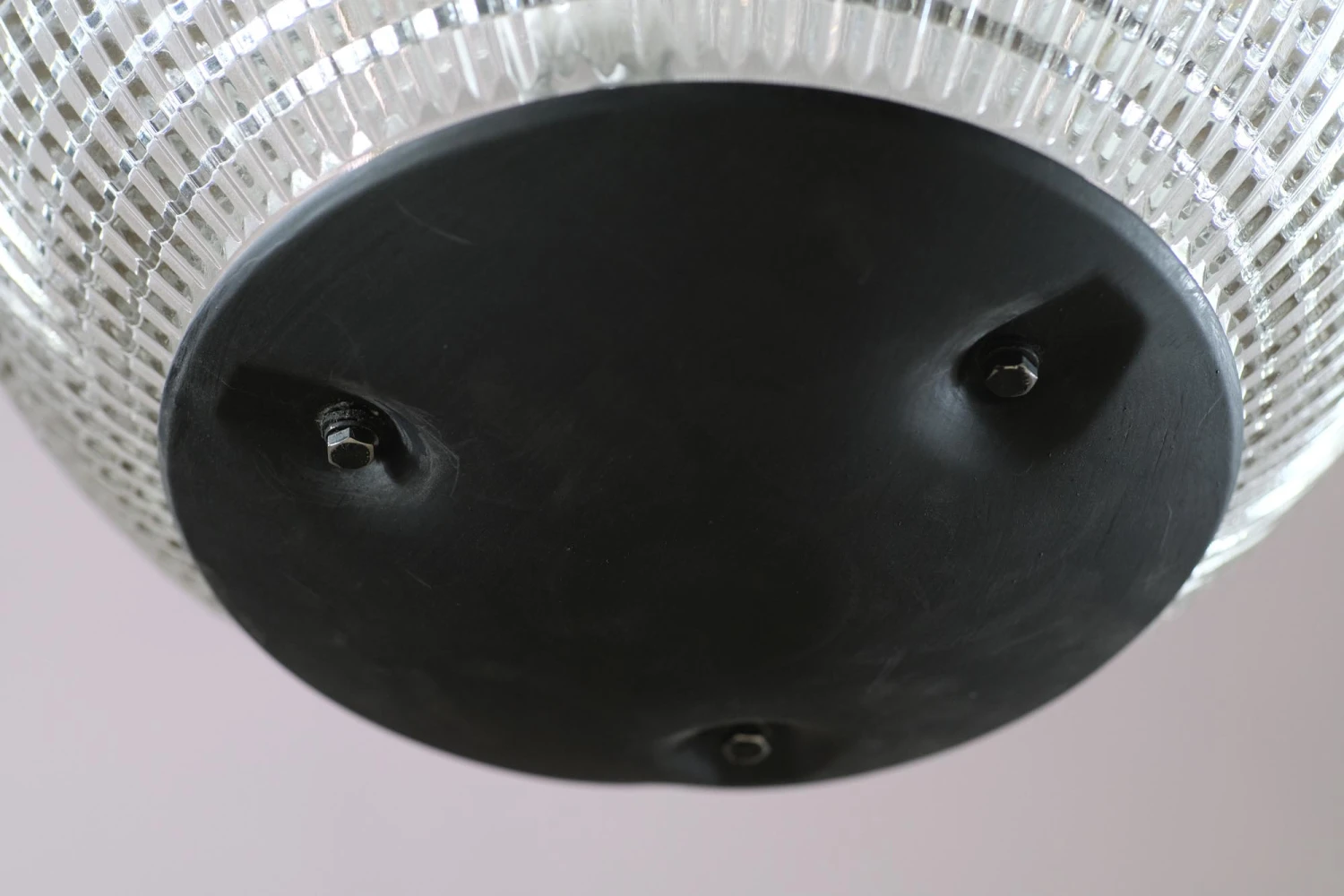 Paris Holophane 16 In. Pendant Street Light With Cross Reeded Glass 10 Paris Holophane 16 In. Pendant Street Light With Cross Reeded Glass - Image 8