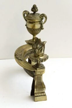 Antique Cast Bronze French Fireplace Chenets -OGT Sale Store 16bel9802 09