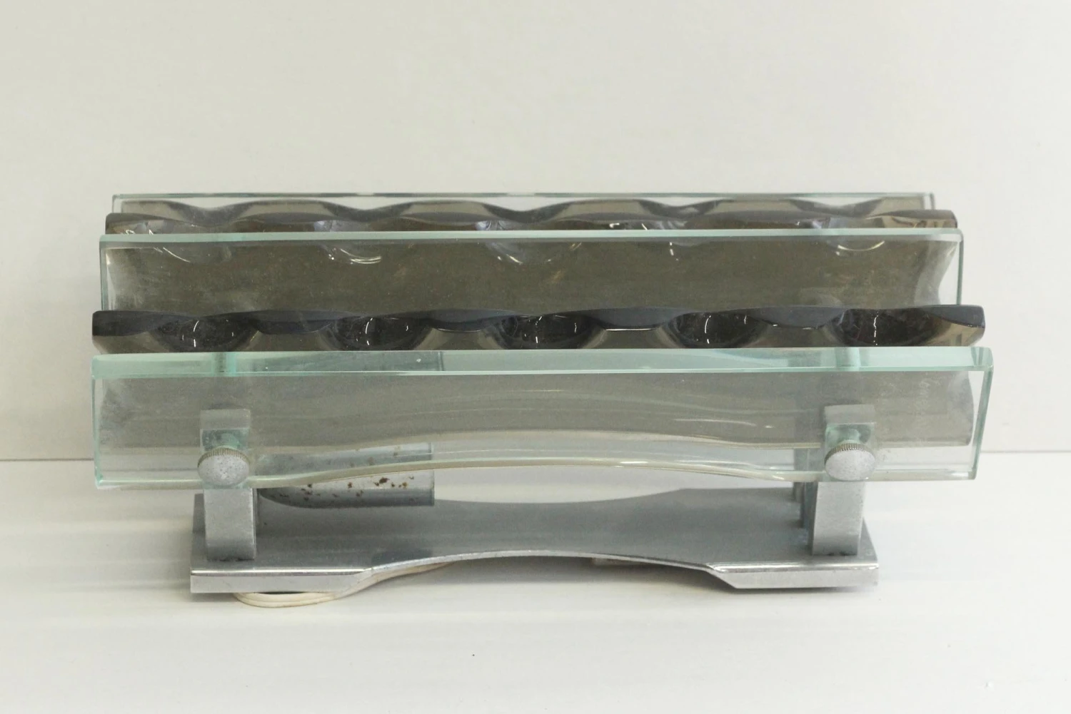 Pair Of Mid Century Glass Wall Sconces 6 Pair Of Mid Century Glass Wall Sconces - Image 4