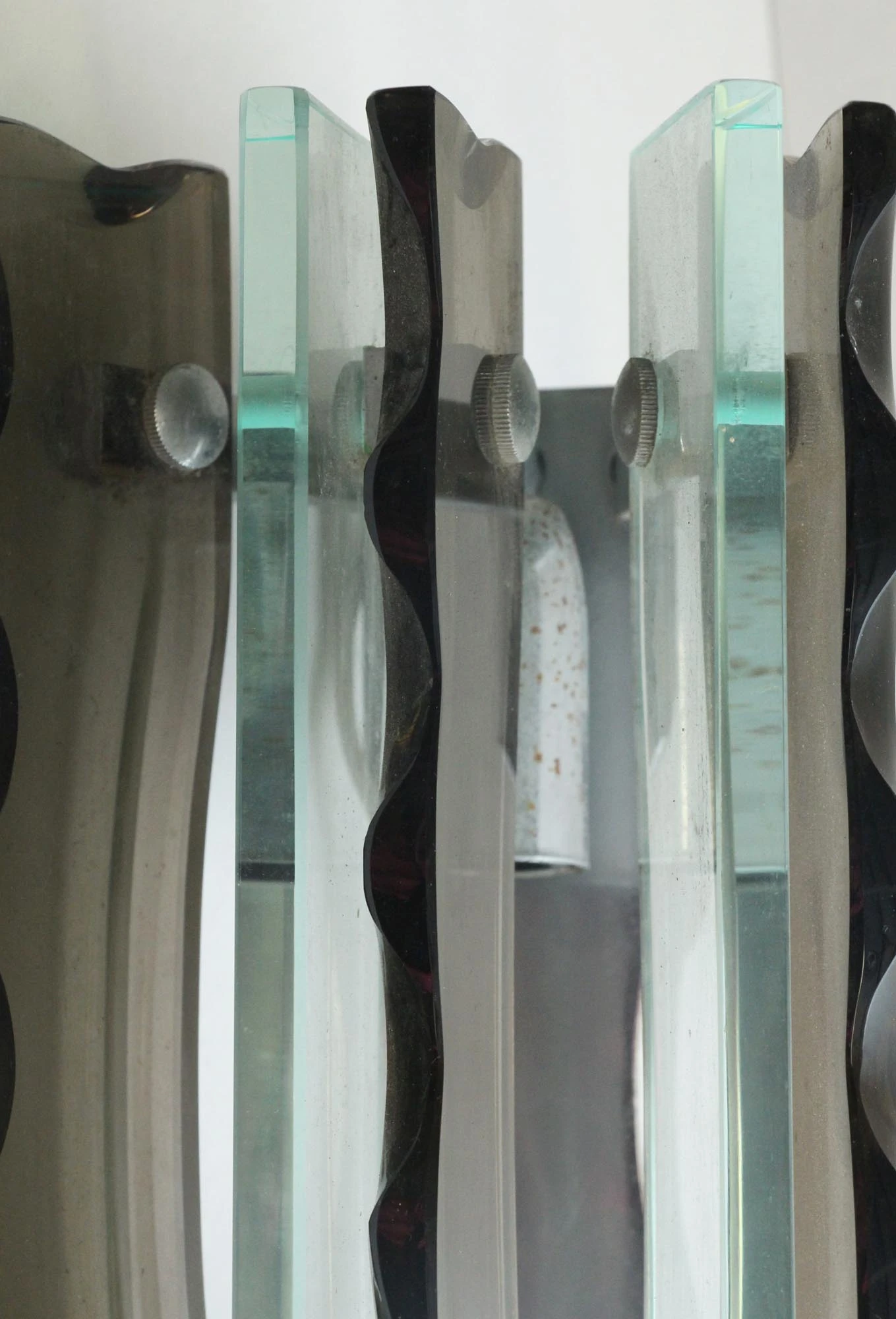 Pair Of Mid Century Glass Wall Sconces 7 Pair Of Mid Century Glass Wall Sconces - Image 5