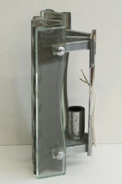 Pair Of Mid Century Glass Wall Sconces 14 Pair Of Mid Century Glass Wall Sconces -OGT Sale Store 17bel10031 06