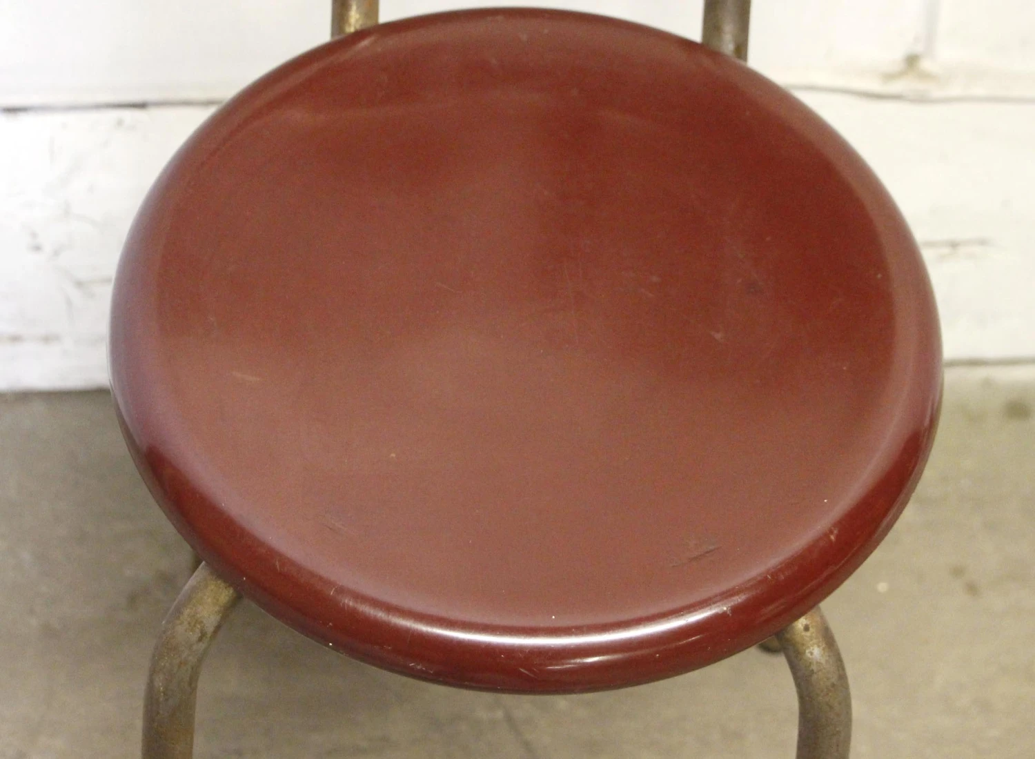 Vintage Mid Century Brown Bakelite Steel Kitchen Chair 6 Vintage Mid Century Brown Bakelite Steel Kitchen Chair - Image 4