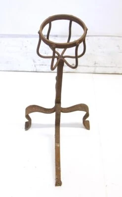 Pair Of Primitive Wrought Iron ‘Montignies’ Andirons 15 Pair Of Primitive Wrought Iron ‘Montignies’ Andirons -OGT Sale Store 21bel10634 07