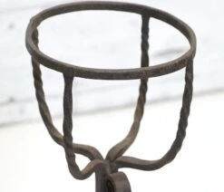 Pair Of Antique Primitive Wrought Iron Andirons 15 Pair Of Antique Primitive Wrought Iron Andirons -OGT Sale Store 21bel10642 05