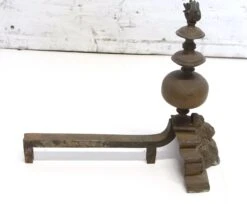 Pair Of Ornate French Bronze Figural Chenets Andirons -OGT Sale Store 21bel10643 07