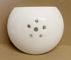 Pair Of White Murano Glass Round Wall Sconces -OGT Sale Store 21bel10671 12