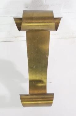 Pair Of Mid Century French Curved Brass Wall Sconces 13 Pair Of Mid Century French Curved Brass Wall Sconces -OGT Sale Store 21bel5624 05