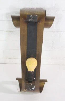 Pair Of Mid Century French Curved Brass Wall Sconces 15 Pair Of Mid Century French Curved Brass Wall Sconces -OGT Sale Store 21bel5624 07