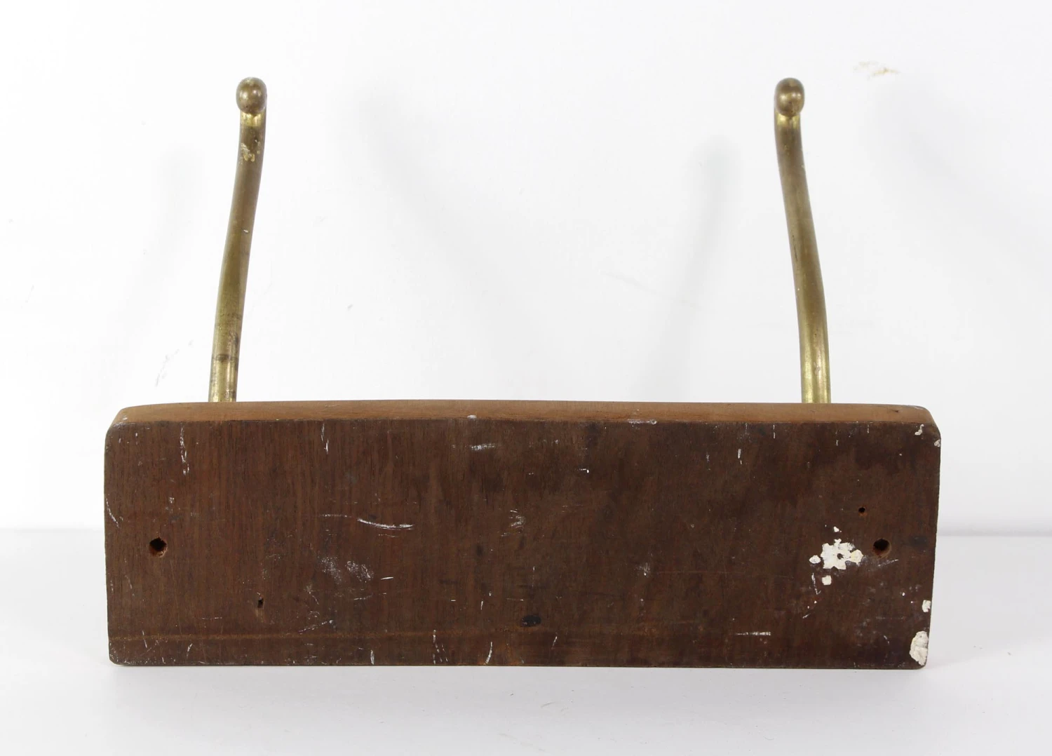 European Vintage Double Brass Hook Wall Rack 8 European Vintage Double Brass Hook Wall Rack - Image 6