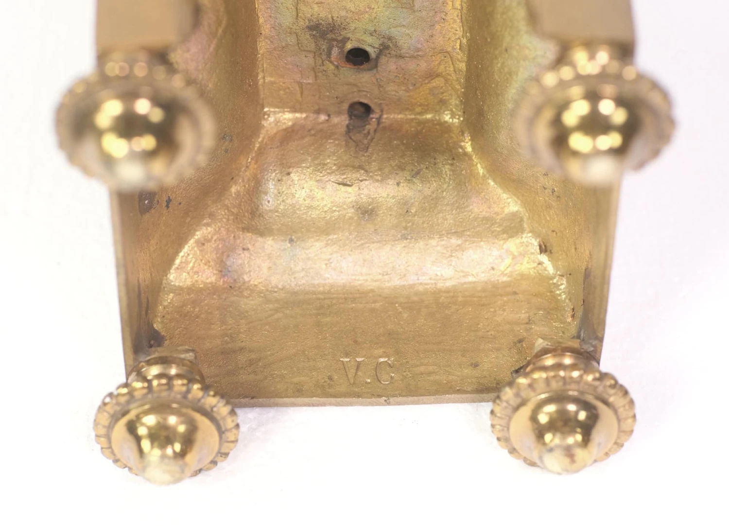 Pair Of European Antique Louis XV Bronze Cherub Chenets 11 Pair Of European Antique Louis XV Bronze Cherub Chenets - Image 9