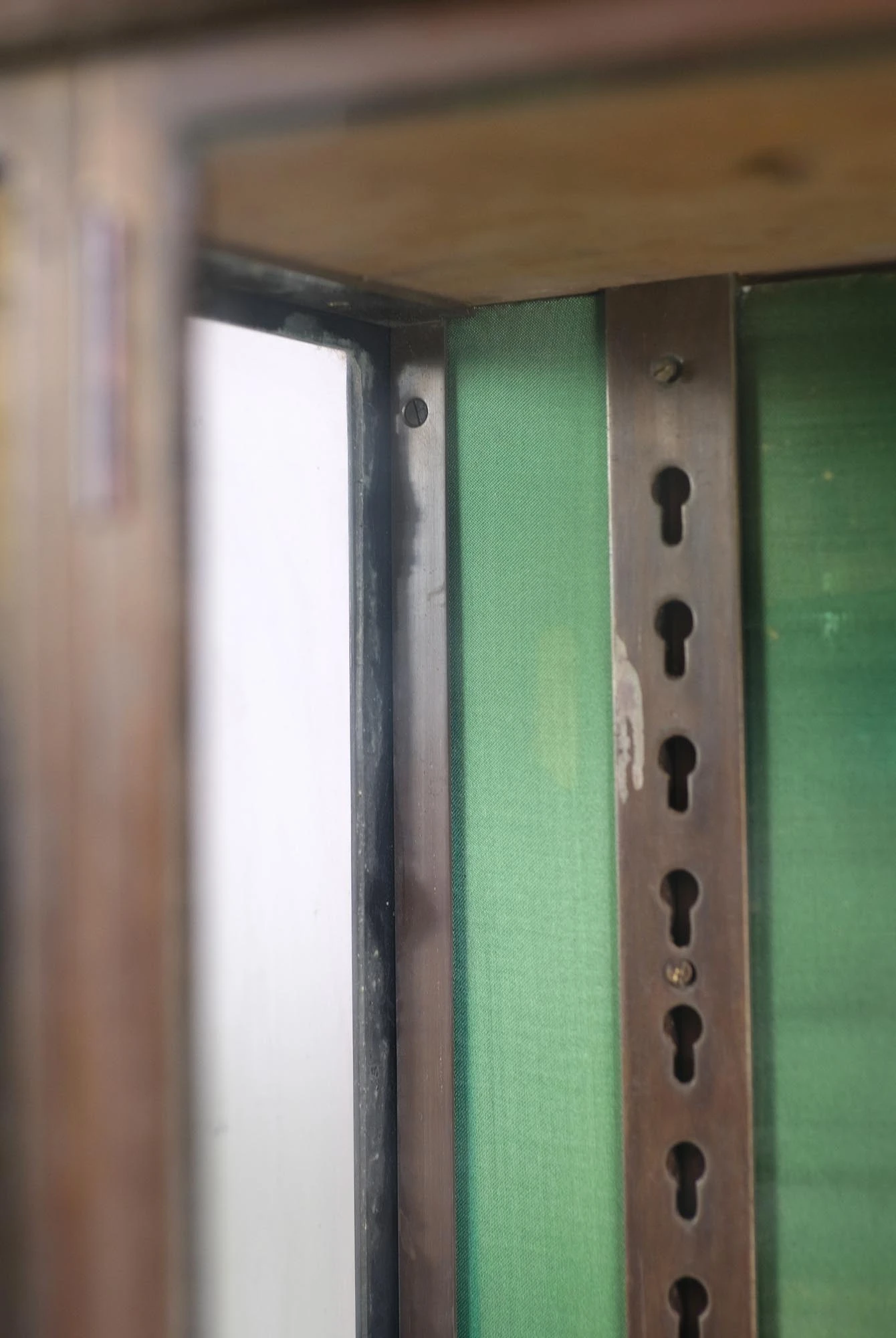 European 5 Ft. Brass Display Case With Adjustable Shelves 7 European 5 Ft. Brass Display Case With Adjustable Shelves - Image 5