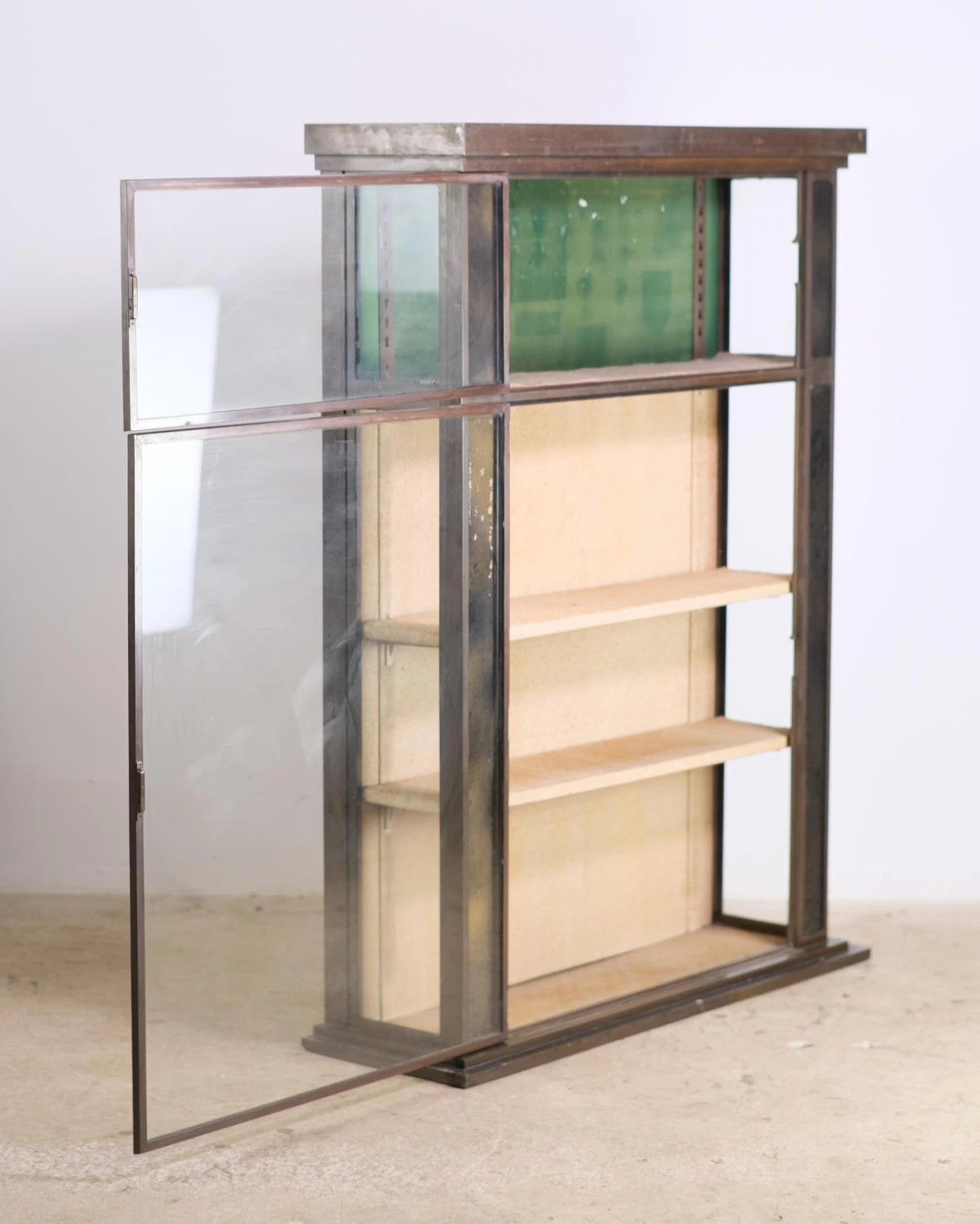 European 5 Ft. Brass Display Case With Adjustable Shelves 12 European 5 Ft. Brass Display Case With Adjustable Shelves - Image 10
