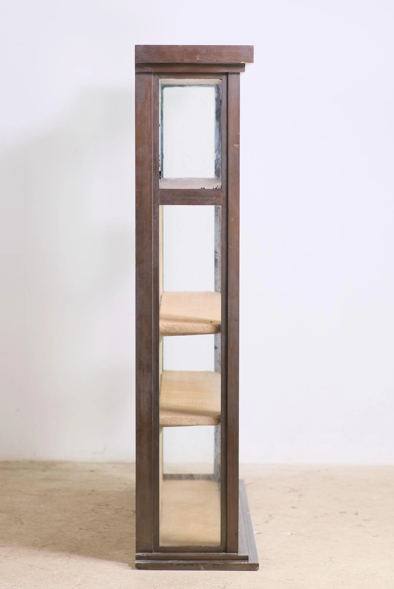 European 5 Ft. Brass Display Case With Adjustable Shelves 14 European 5 Ft. Brass Display Case With Adjustable Shelves - Image 12