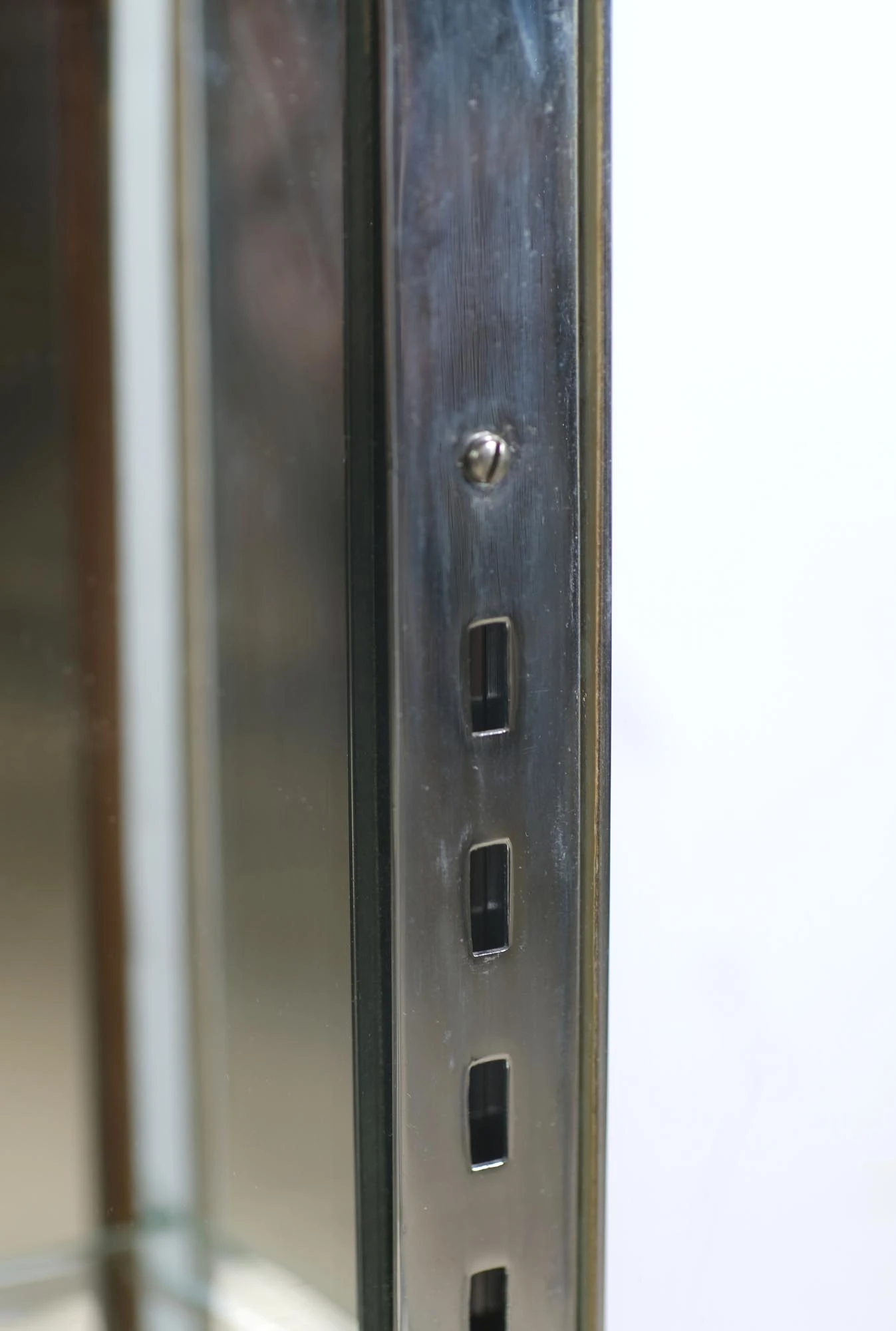 European Chrome Plated Brass & Glass Display Case 10 European Chrome Plated Brass & Glass Display Case - Image 8