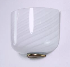 Murano White Swirled Glass Wall Sconce 10 Murano White Swirled Glass Wall Sconce -OGT Sale Store 22bel10791 04