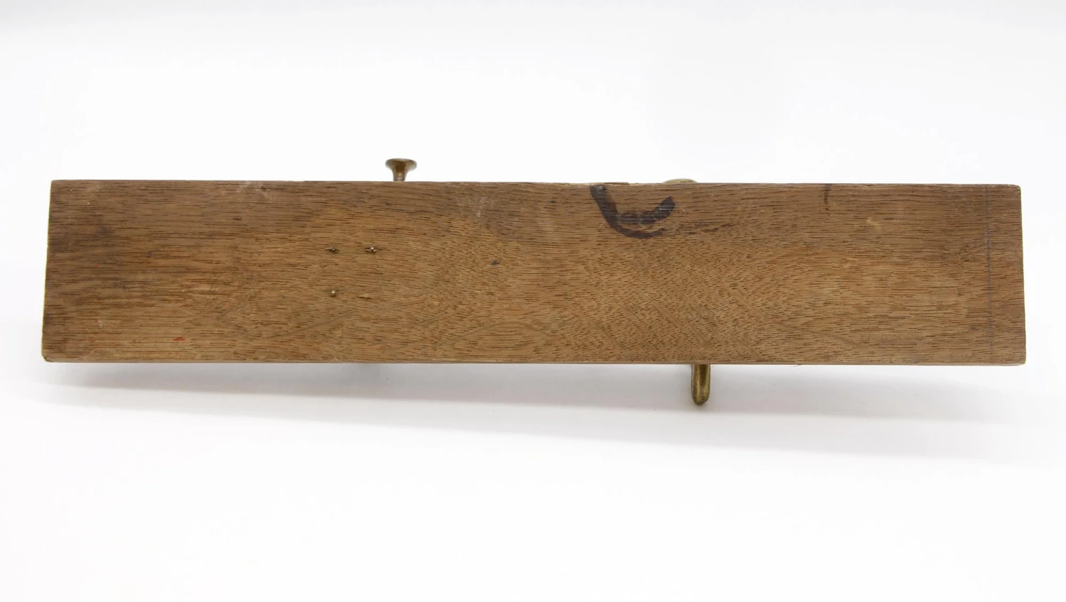 European Vintage Brass Hook Rack On Wooden Plank 12 European Vintage Brass Hook Rack On Wooden Plank - Image 10