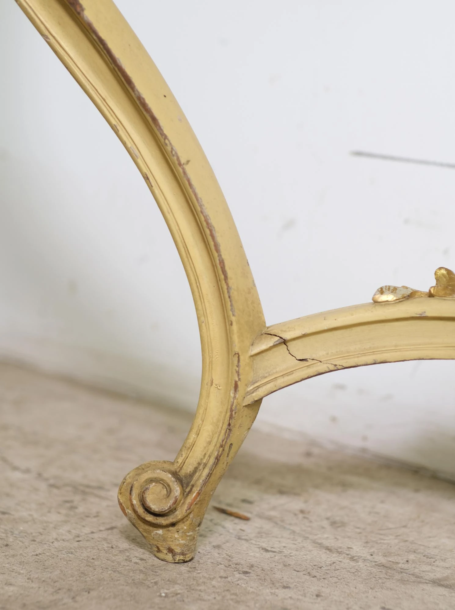 European Italian Rococo Console Table With Green Marble Top 7 European Italian Rococo Console Table With Green Marble Top - Image 5