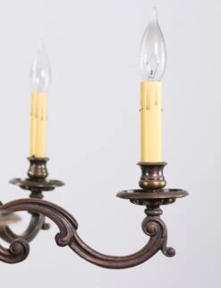 French Empire Bronze Chandelier With 3 Male Atlas Figures 14 French Empire Bronze Chandelier With 3 Male Atlas Figures -OGT Sale Store 22bel9119 04